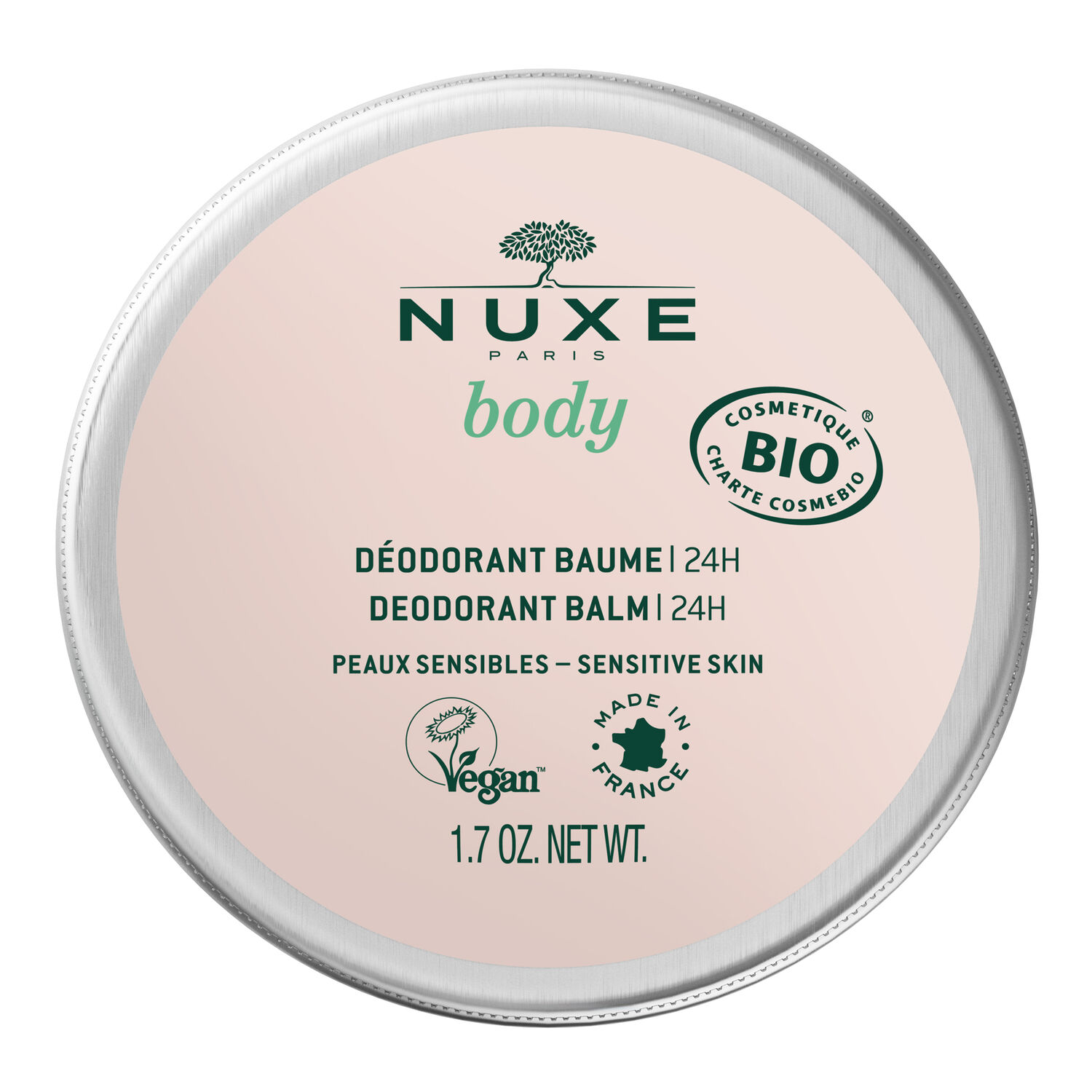 Nuxe NUXE BODY Déodorant baume 24H Peaux Sensibles 50g
