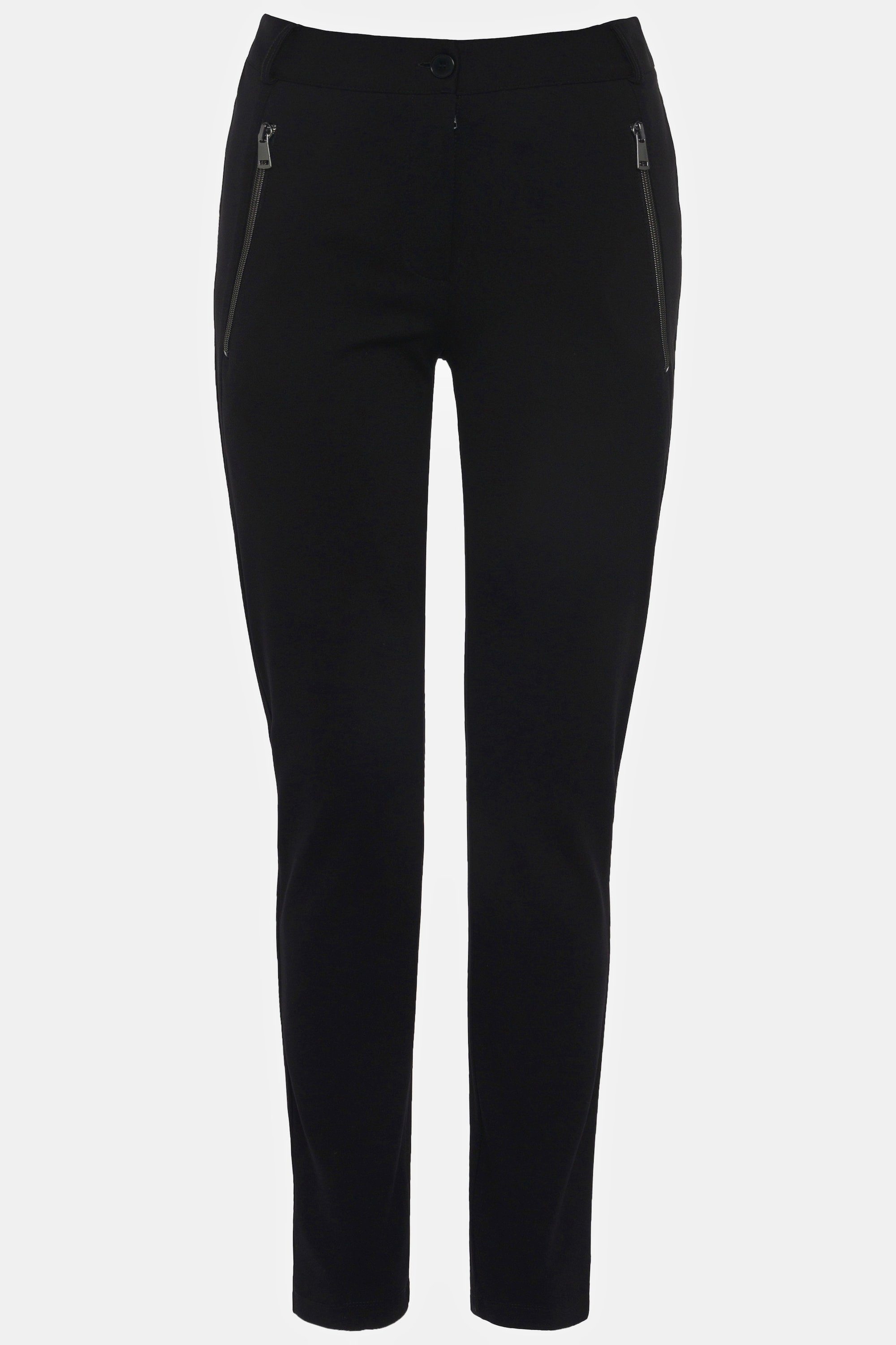 Gina Laura Funktionshose Hose Edel-Jersey konisches Bein