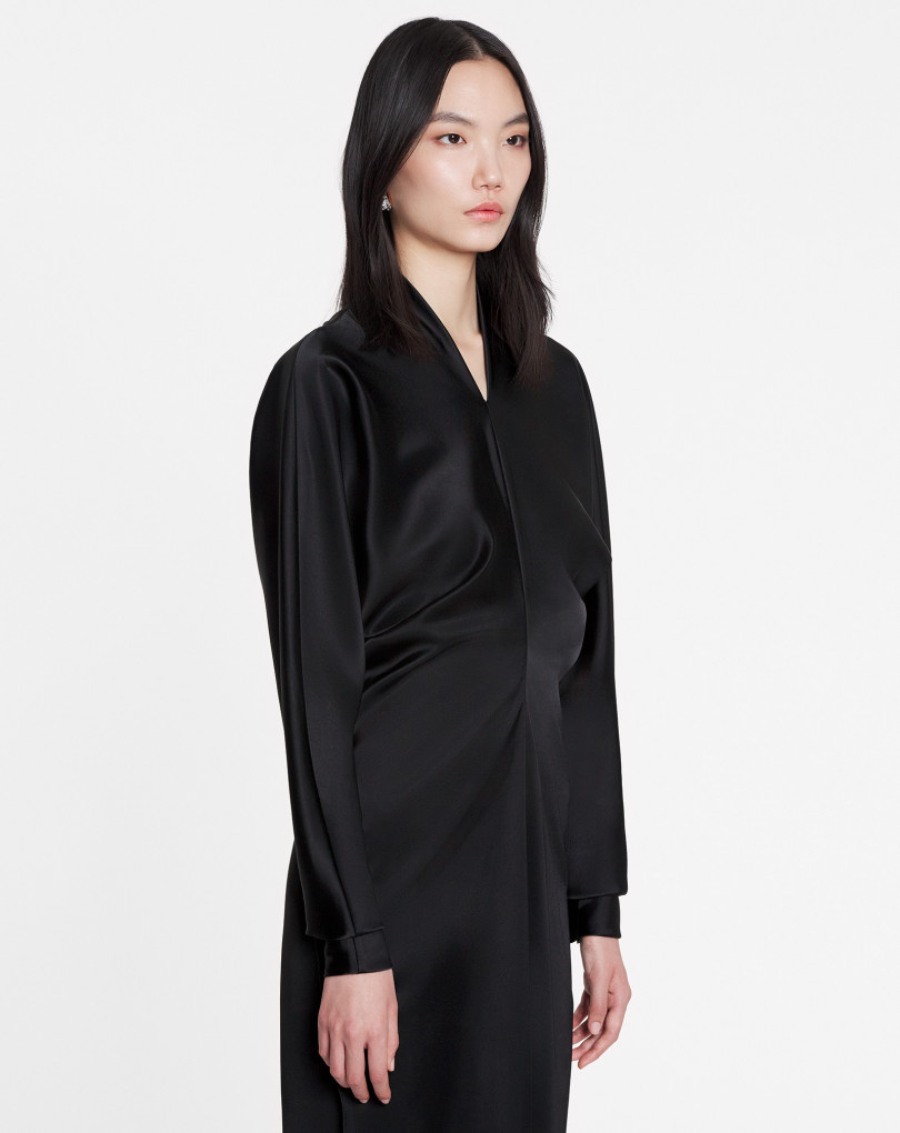 ROBE MI-LONGUE À MANCHES KIMONO