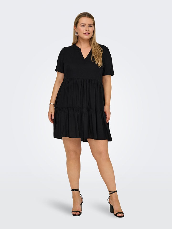 ONLY Carmakoma Kleid in Schwarz günstig kaufen