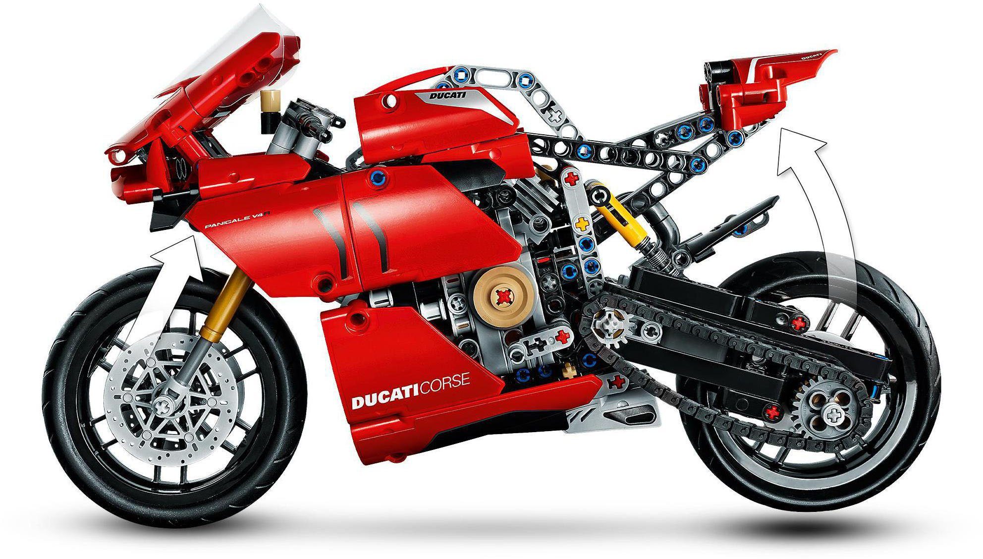 LEGO® Konstruktionsspielsteine Ducati Panigale V4 R (42107), LEGO® Technic, (646 St), Made in Europe