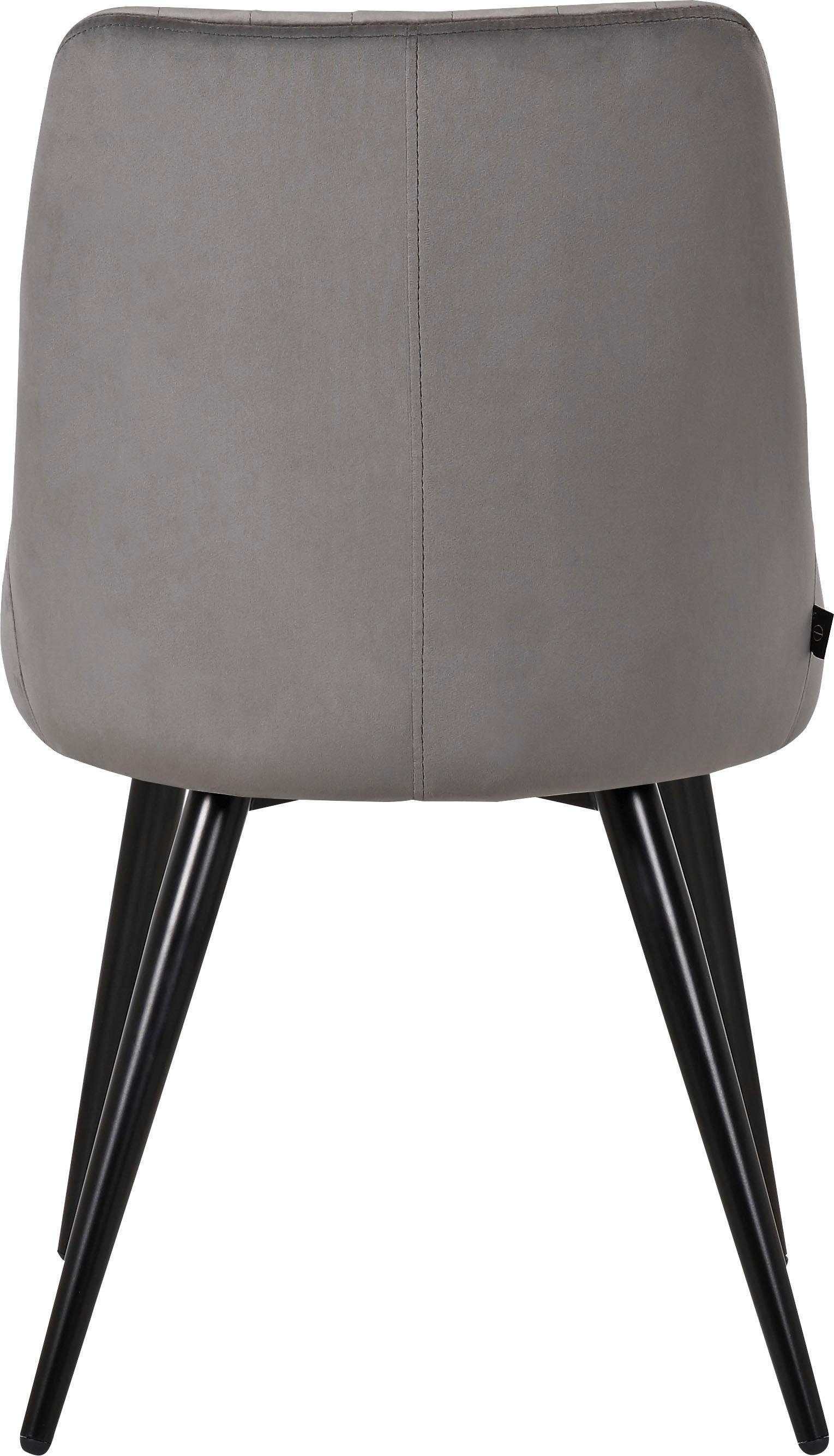 Leonique Esszimmerstuhl Bondy (Set), Polsterstuhl 2er-Set mit Ziernähten im Rückenpolster