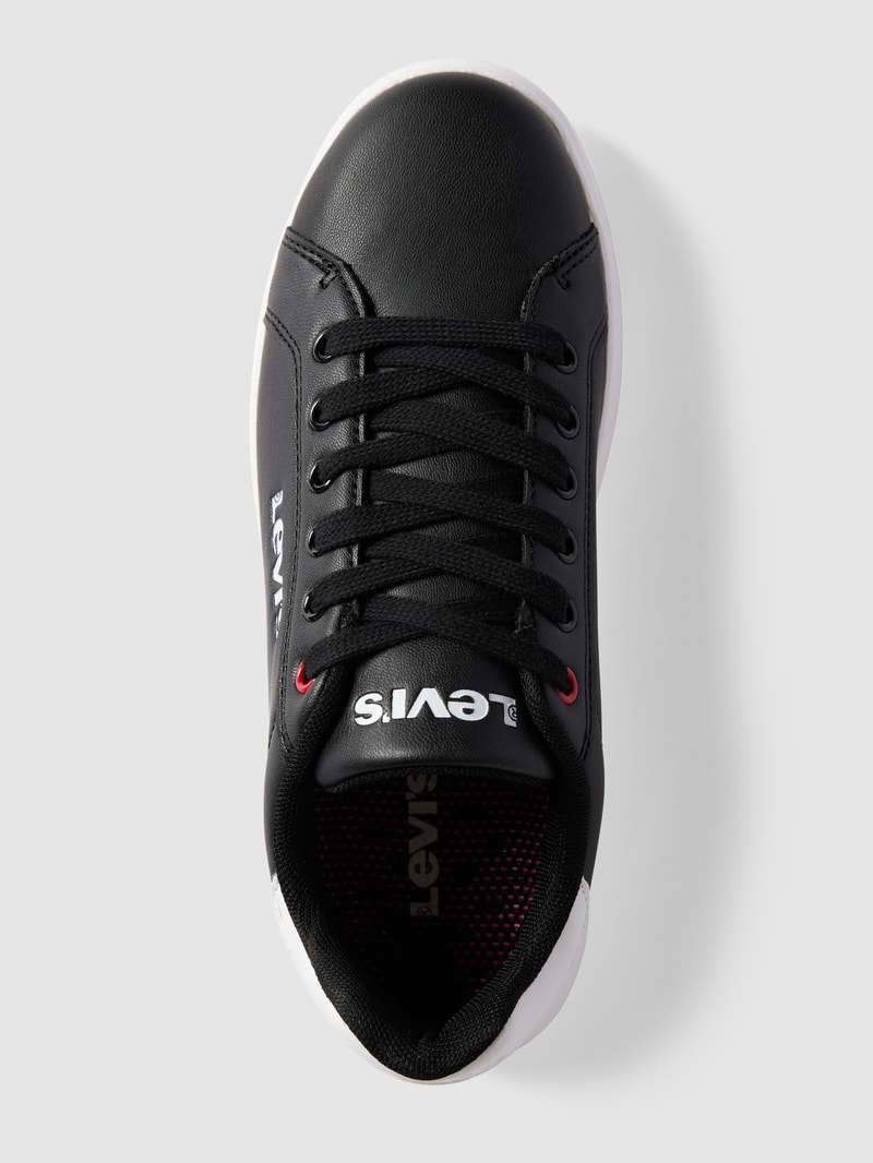 Sneaker mit Label-Details Modell 'ELLIS' in schwarz