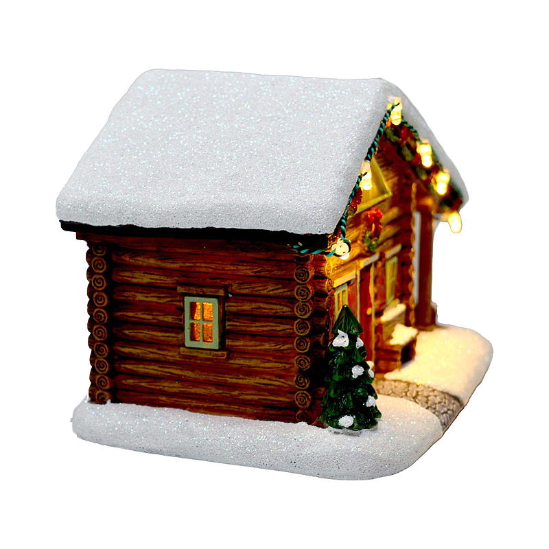 Home Julelandsby hytte m/lys