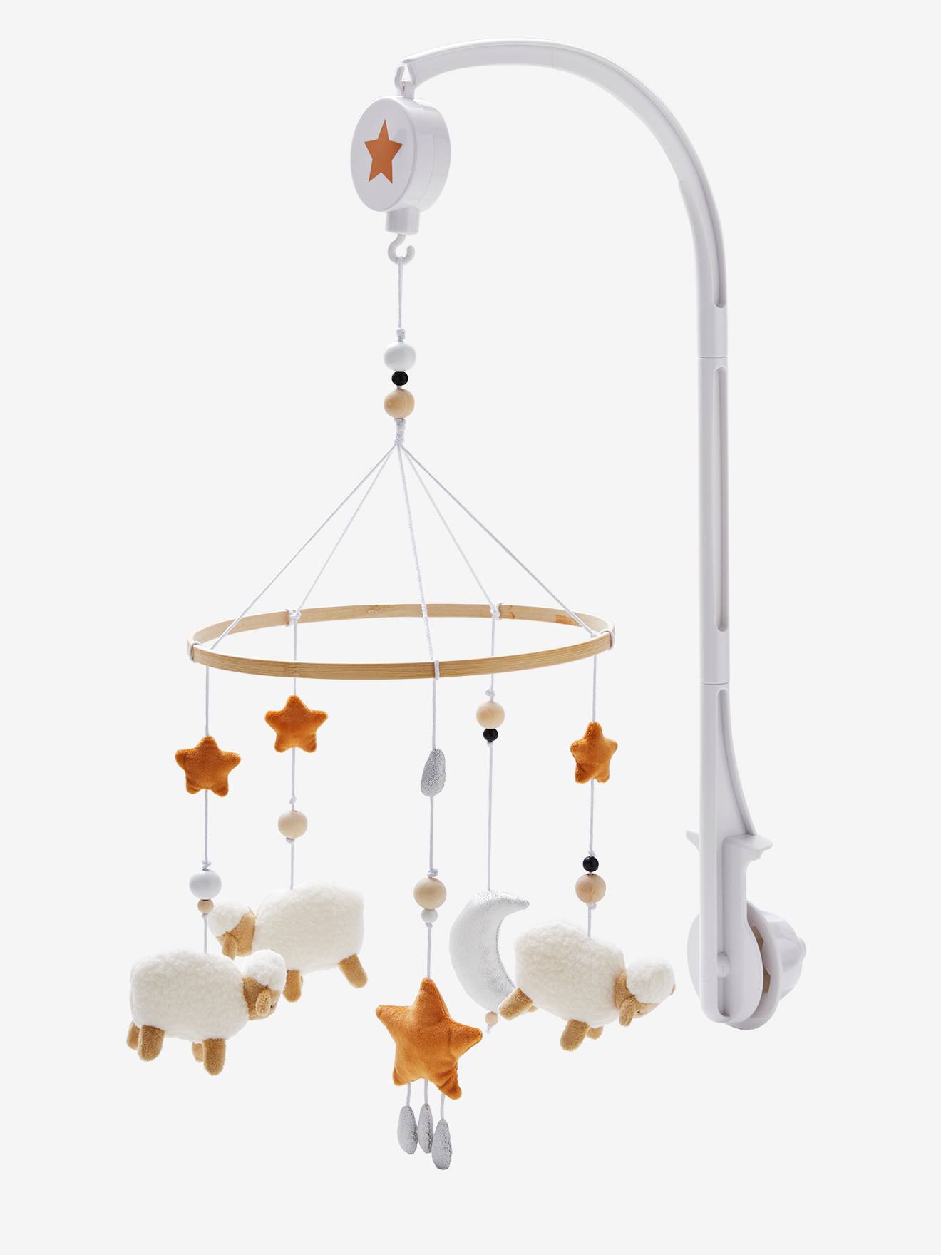 Mobile musical PETIT MOUTON écru / multicolore