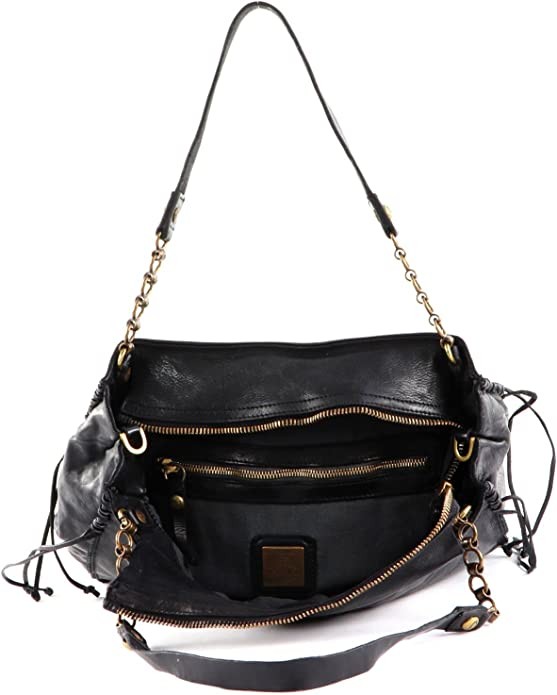 CAMPOMAGGI Handtaschen schwarz Shopping Bag L seams woven
