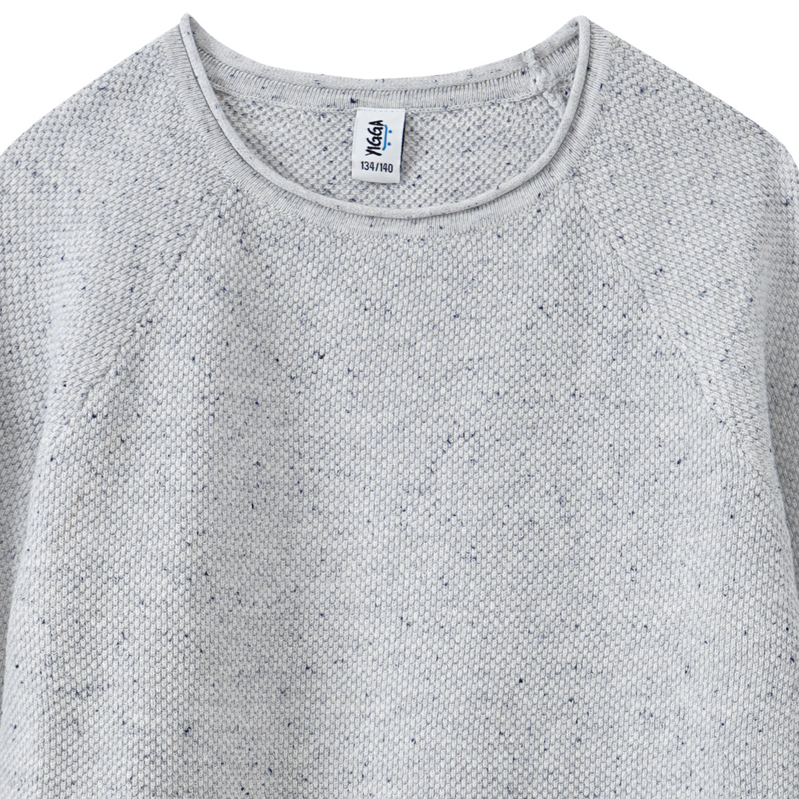 Jungen Strickpullover mit Raglanärmeln