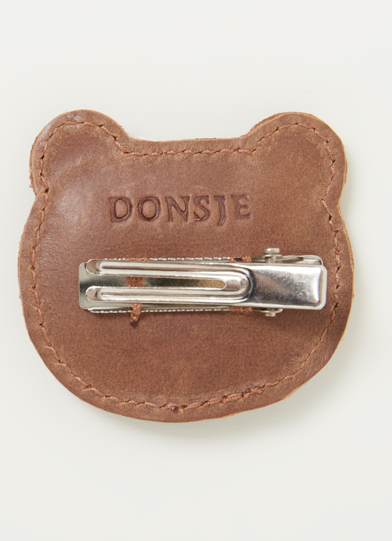Agrafă de păr din piele Josy Bear de la Donsje Amsterdam