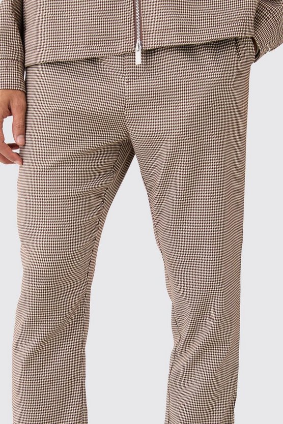 Schmale karierte Hose