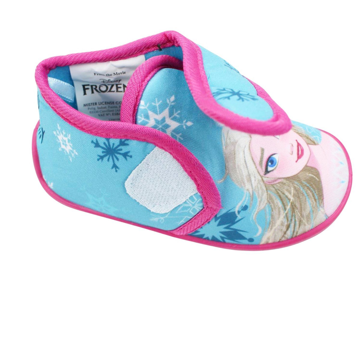 Die Eiskönigin Kinder Hausschuhe Kitaschuhe Schlüpfschuhe Klettschuh Gr. 22 bis 27