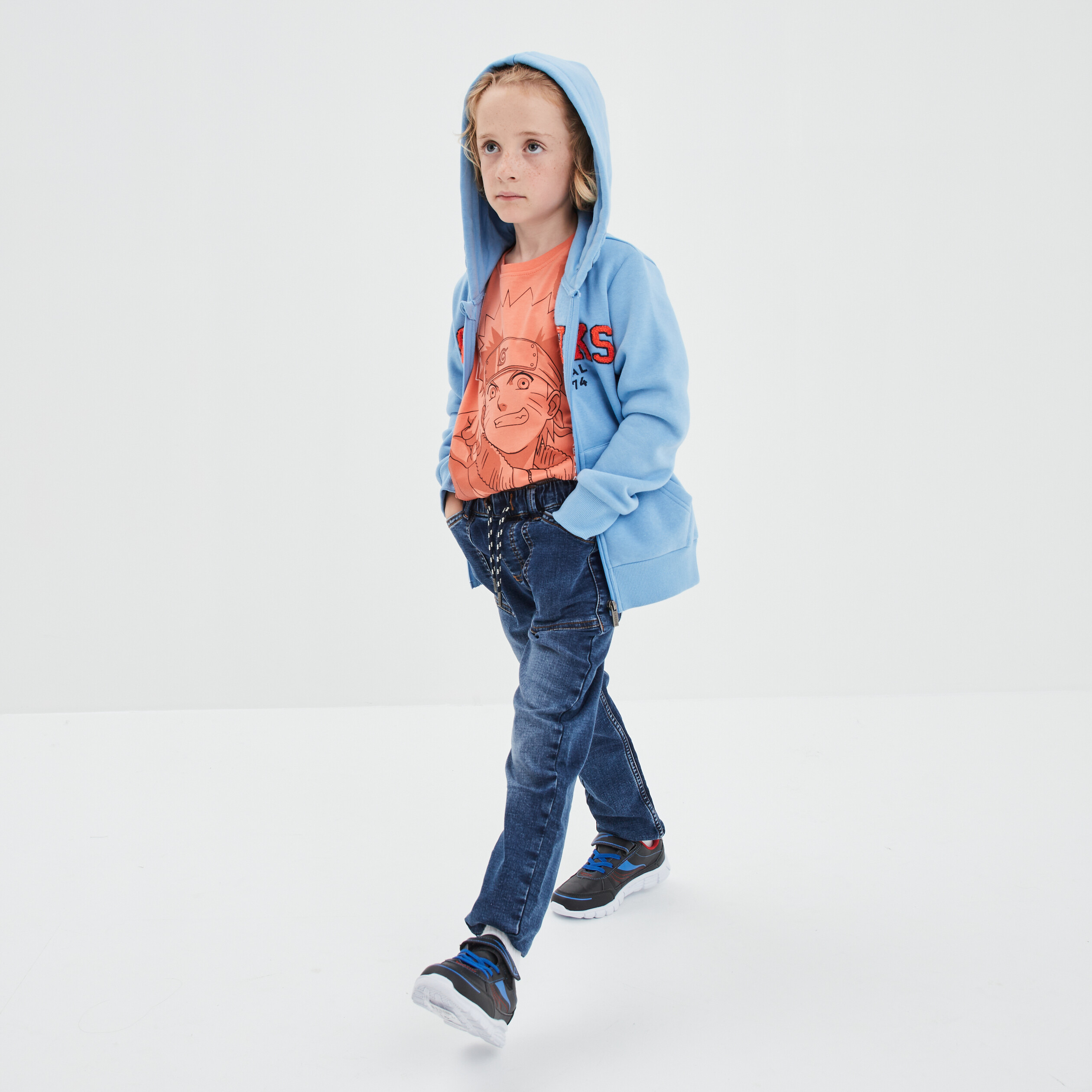 Jeans jogger taille élastiquée Creeks denim stone garçon | La Halle