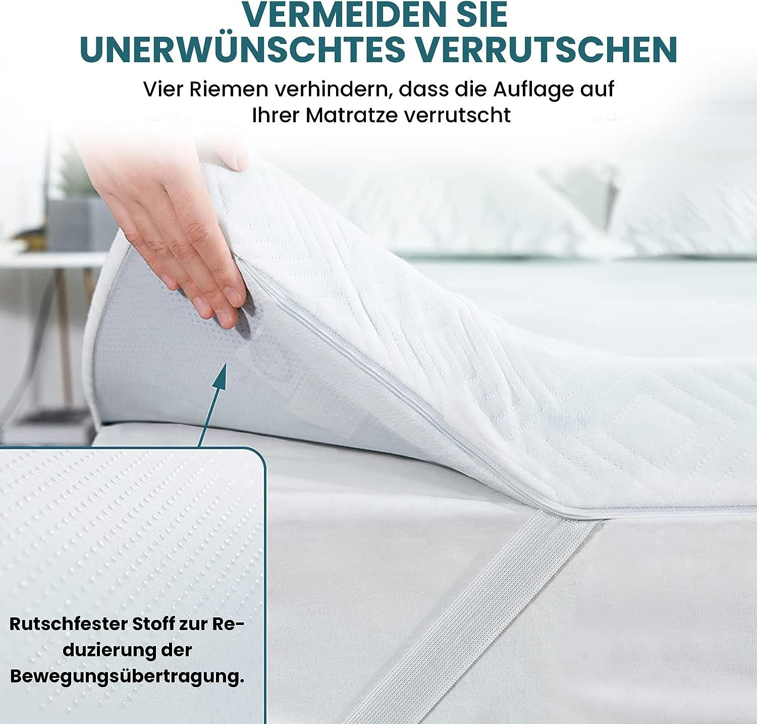 Topper Matratzentopper Memory Foam Topper für Betten, Schlafsofas, HIGH LIVING, Kaltschaum