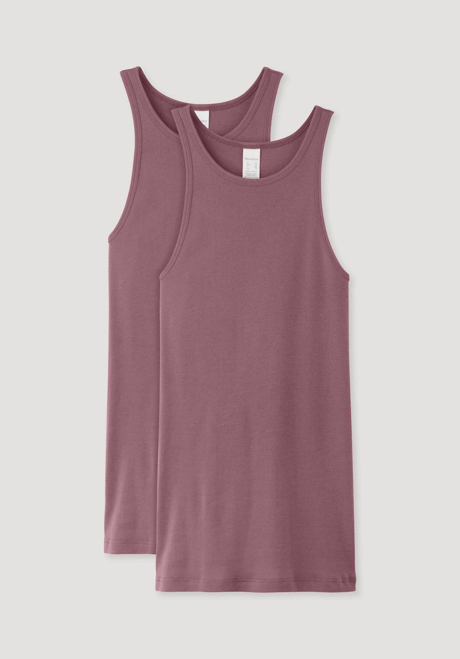 Tanktop high neck im 2-er Pack aus reiner Bio-Baumwolle