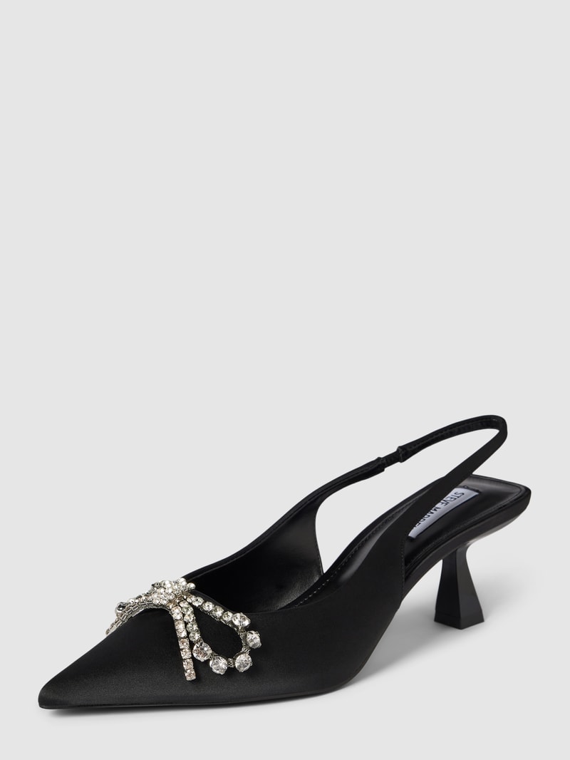 Sandalette mit Zierschleife Modell 'AFFLUENCE' in schwarz