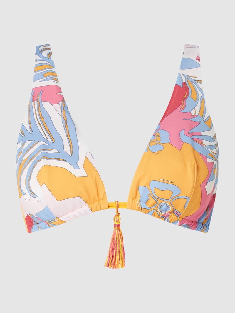 Bikini-Oberteil in Triangel-Form in weiß