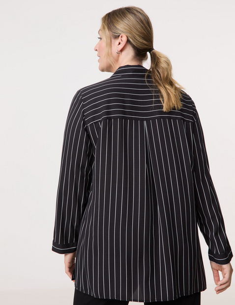 Bluse mit Steifen-Dessin