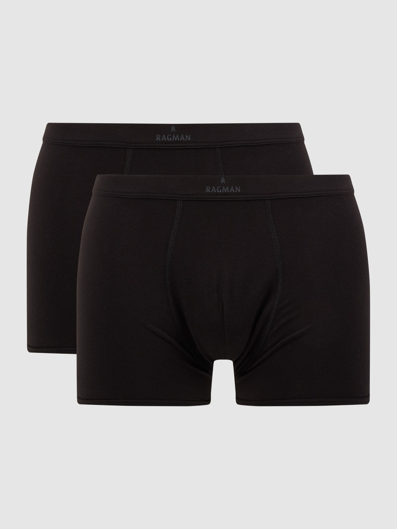 Trunks mit Label-Print in schwarz