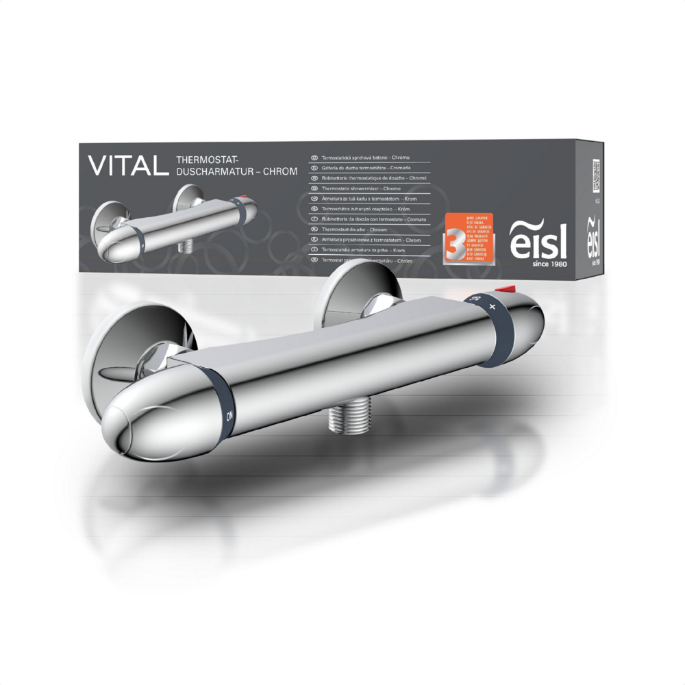 Eisl SCHÜTTE VITAL Thermostat Duscharmatur Chrom