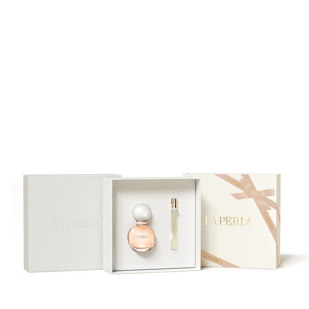 la perla Coffret Luminous EDP 50ml + Vaporisateur rechargeable de sac EDP 10ml Eau de Parfum