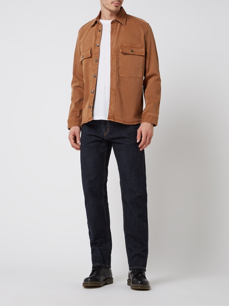 Regular Fit Jeans mit Stretch-Anteil Modell '505' - 'Water<Less™' in marineblau