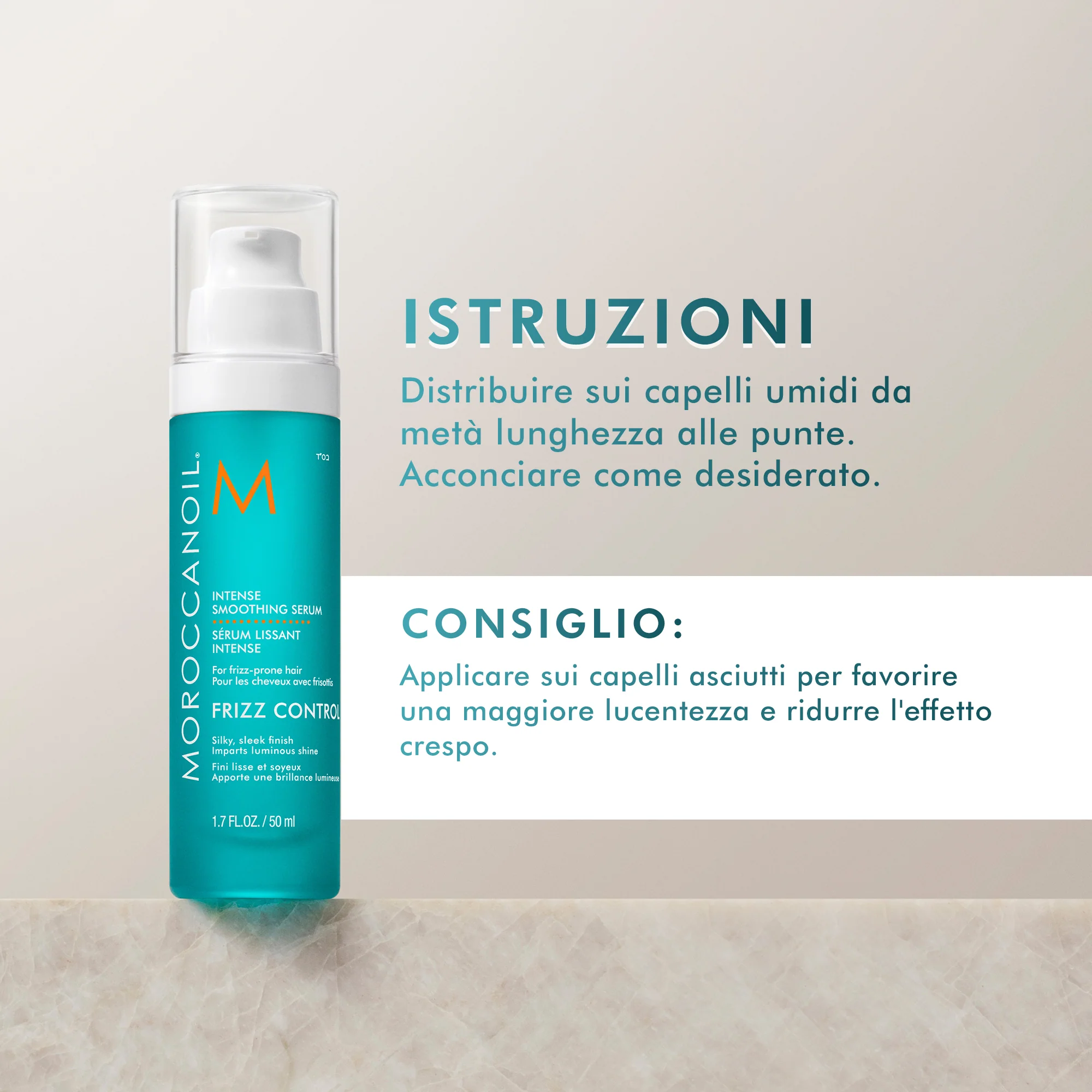 Frizz Control Intense Smoothing Serum - Styling- og finishing hårserum