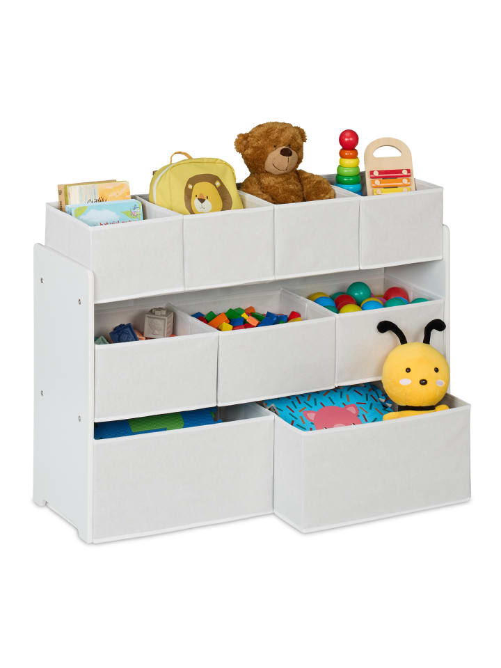 relaxdays Kinderregal in Weiß - (B)92 x (H)60 x (T)30 cm günstig kaufen onesize