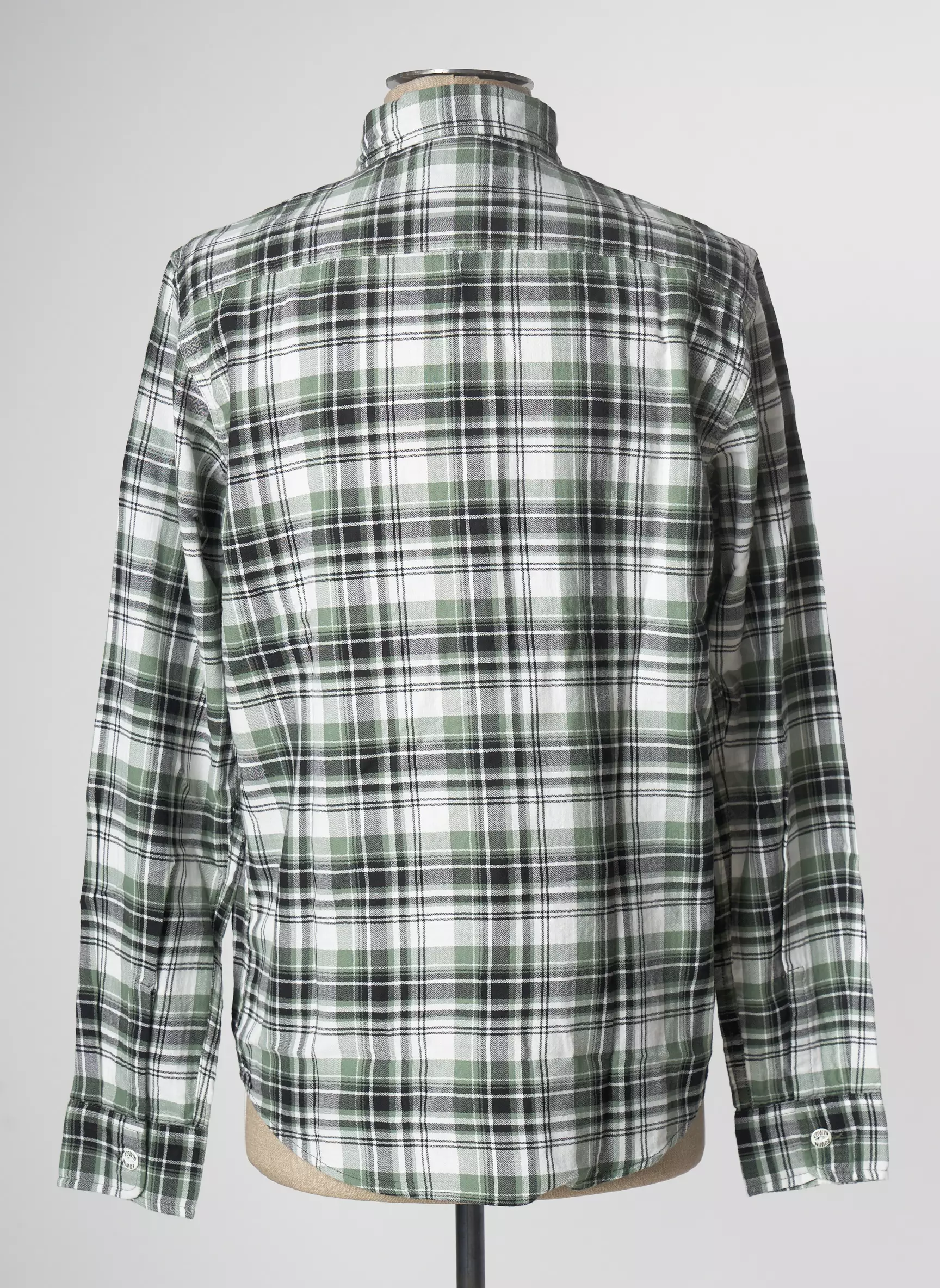 Edwin Manches Longues Homme couleur vert