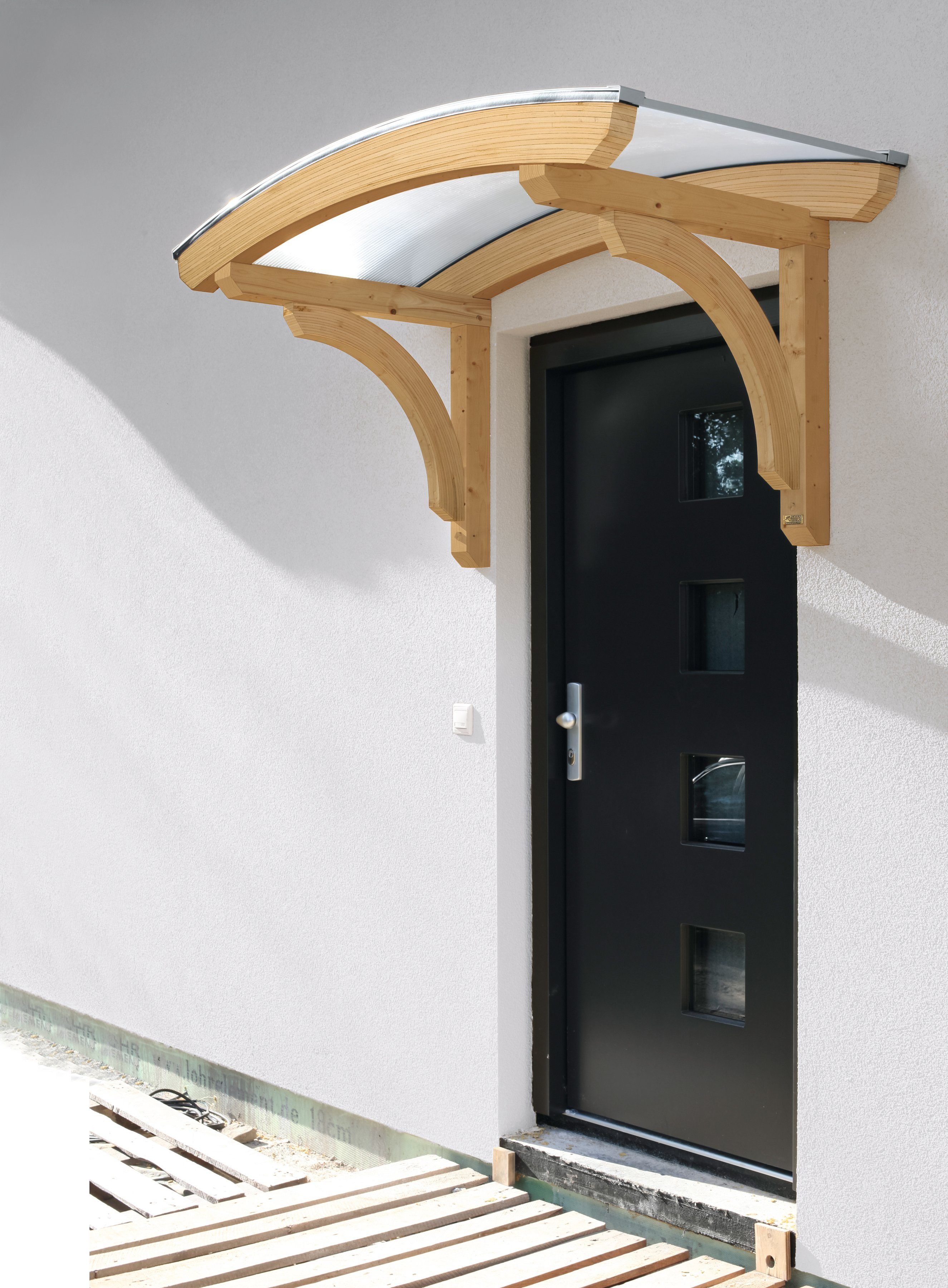 Skanholz Rundbogenvordach Rostock, BxT: 174x80 cm