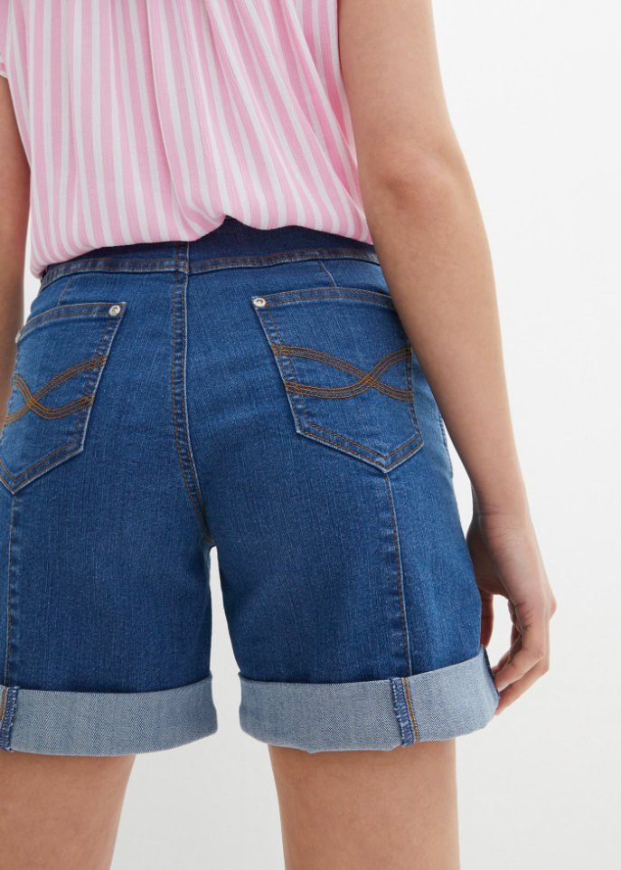 Komfort-Stretch-Jeans-Shorts