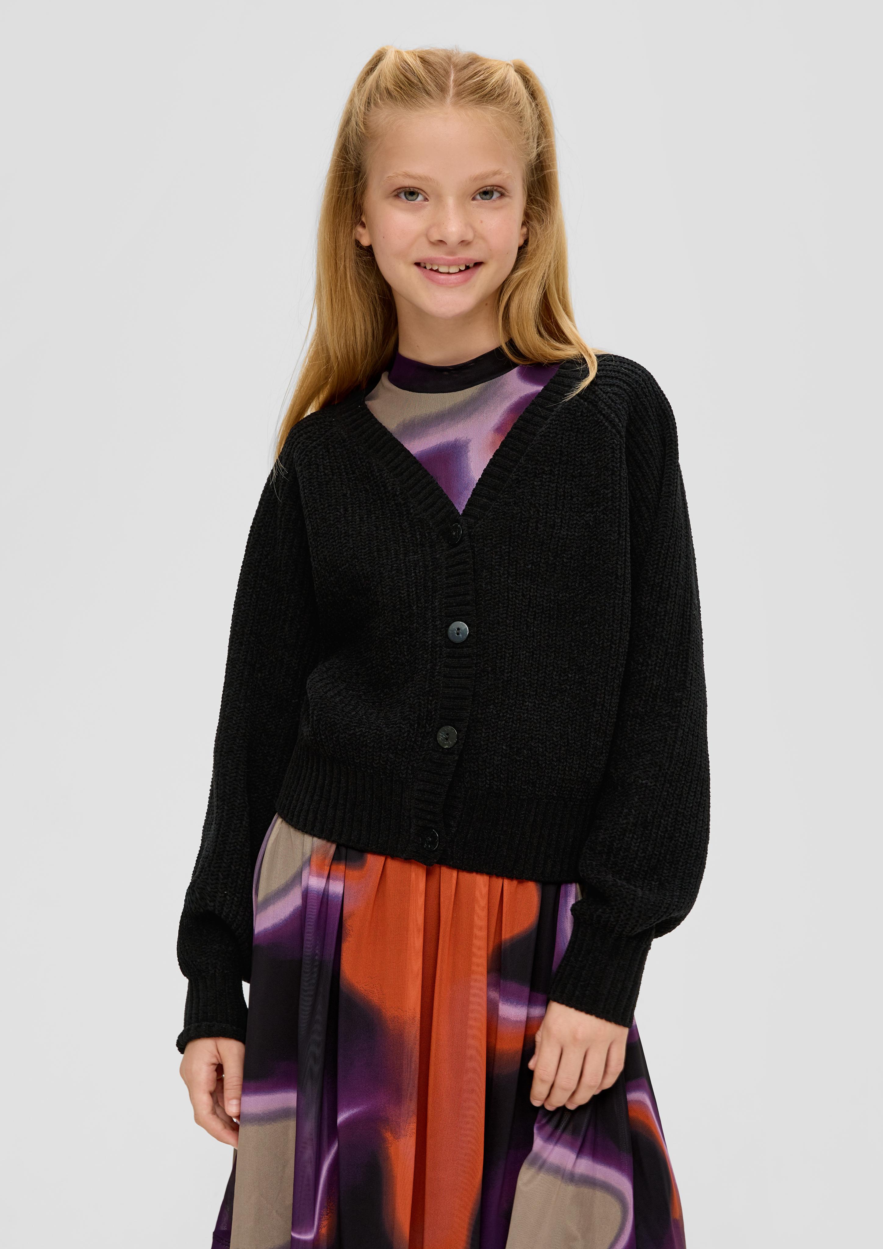 Strickjacke mit Rippstruktur  2134006-9999