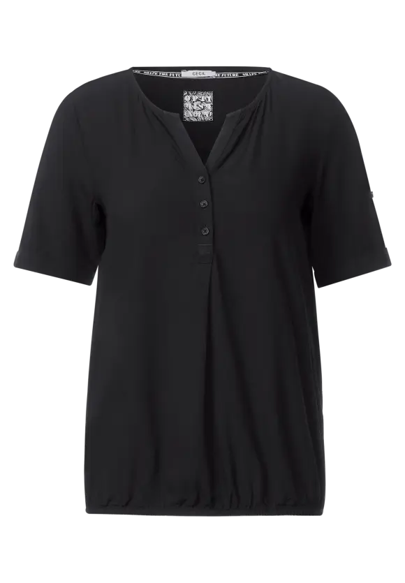 CECIL Unifarbene Basic Bluse