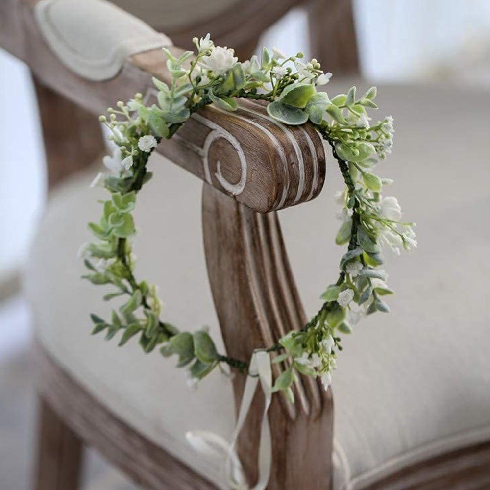 LENBEST Haarband Blumenkranz Haare Haar Haarband Künstliche Blumenkranz, 1-tlg., 1-tlg.