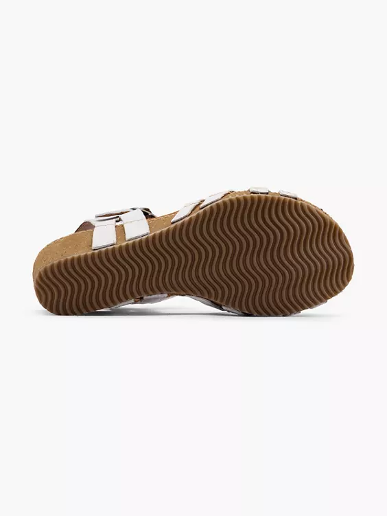 5th Avenue Leder Keilsandalette