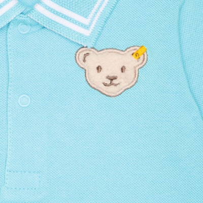 Poloshirt kurzarm, hellblau für Jungs