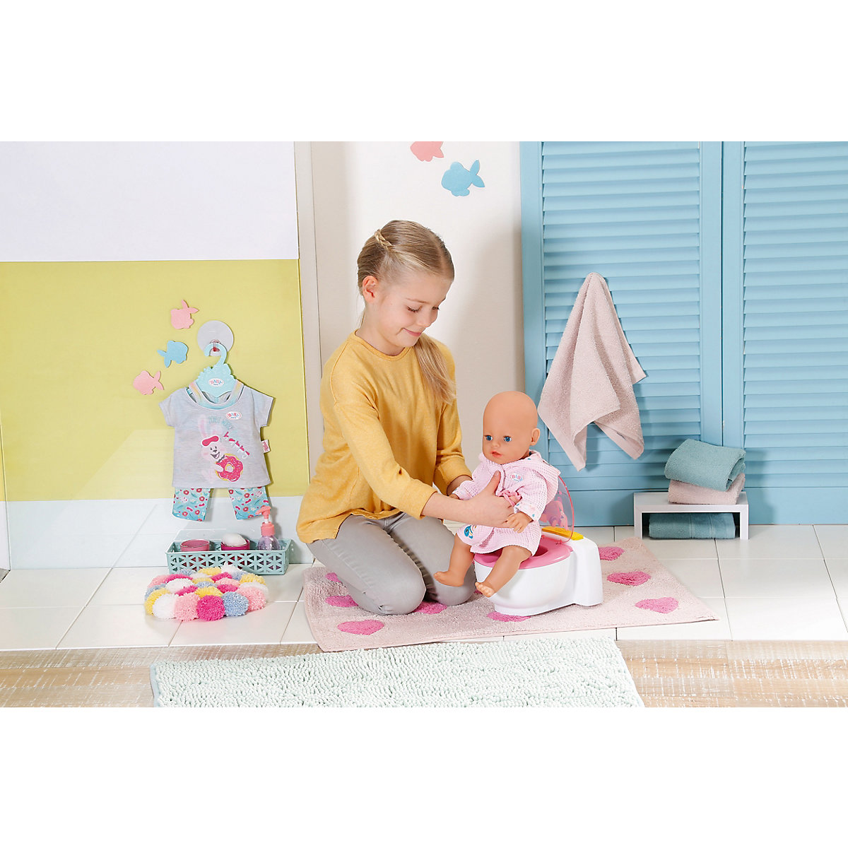 BABY born® 828373 Bath Toilette 43 cm