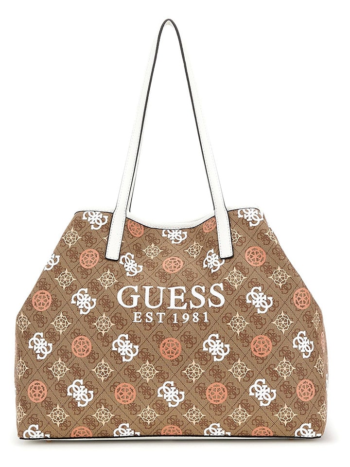 Guess Schultertasche in Hellbraun - (B)40 x (H)31 x (T)16 cm günstig kaufen onesize
