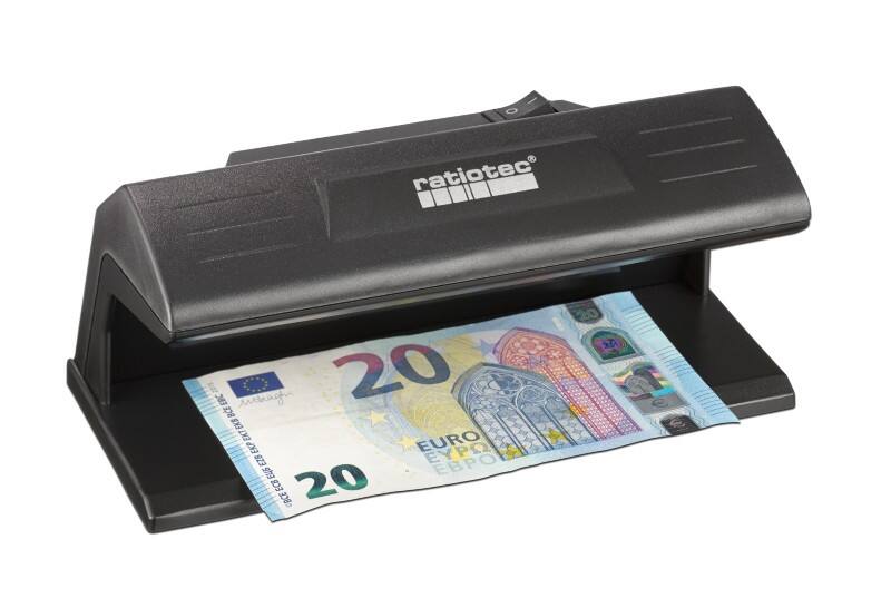 ratiotec Geldscheinprüfgerät Schwarz 79 x 185 x 85 mm