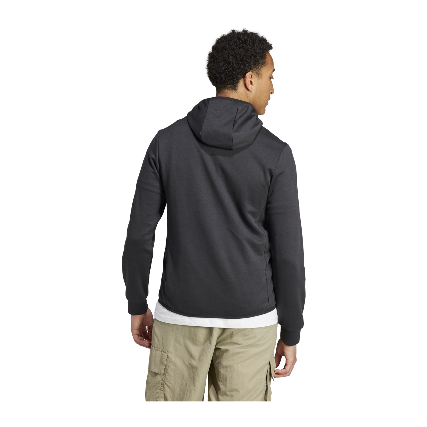 adidas Essentials Hybrid Down Hooded Jacke Schwarz