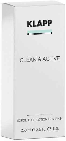 KLAPP Skin Care Science Clean & Active Exfoliator Lotion Dry Skin Gesichtswasser