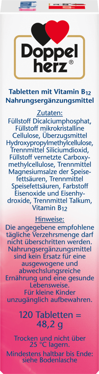 Vitamin B12 500 Tabletten 120 St, 48,2 g