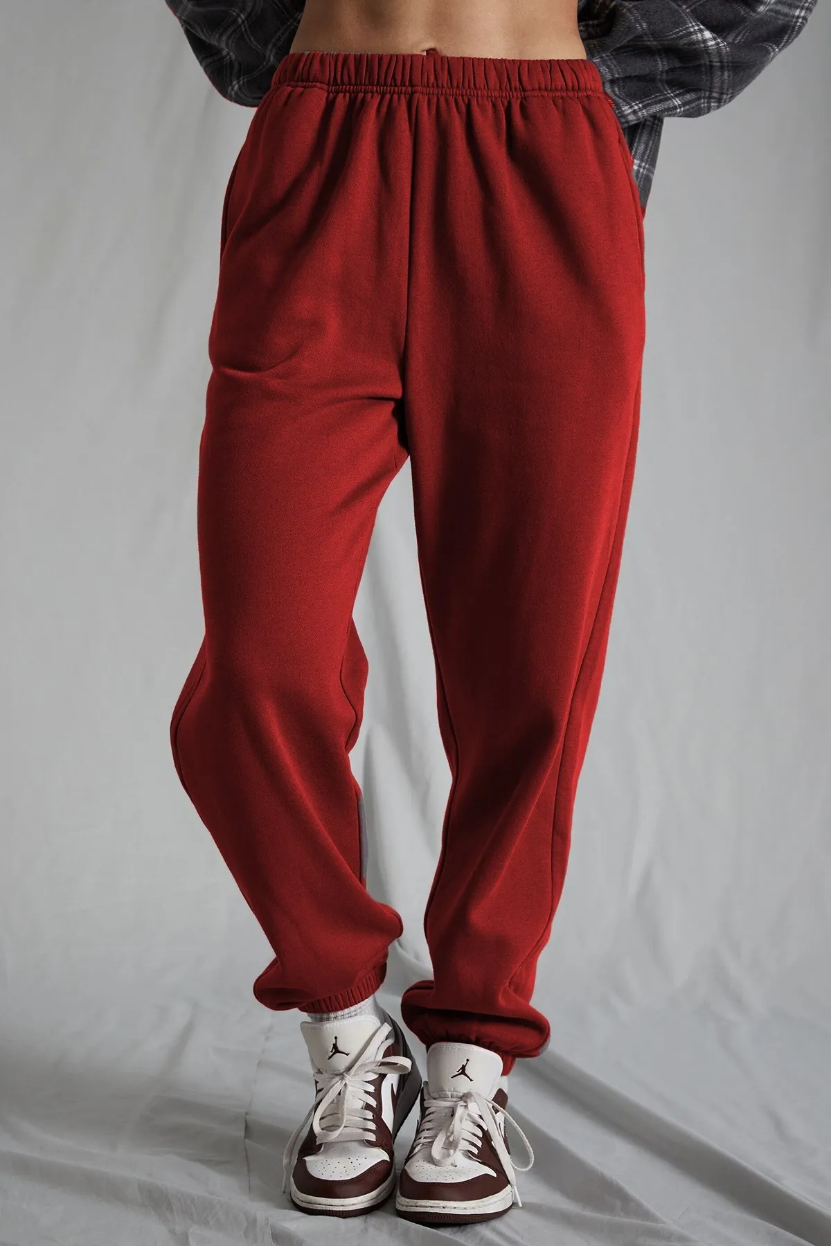 Madmext  Damen-Jogginghose „Claret Red“ mit elastischem Bund und Übergröße Mg1235