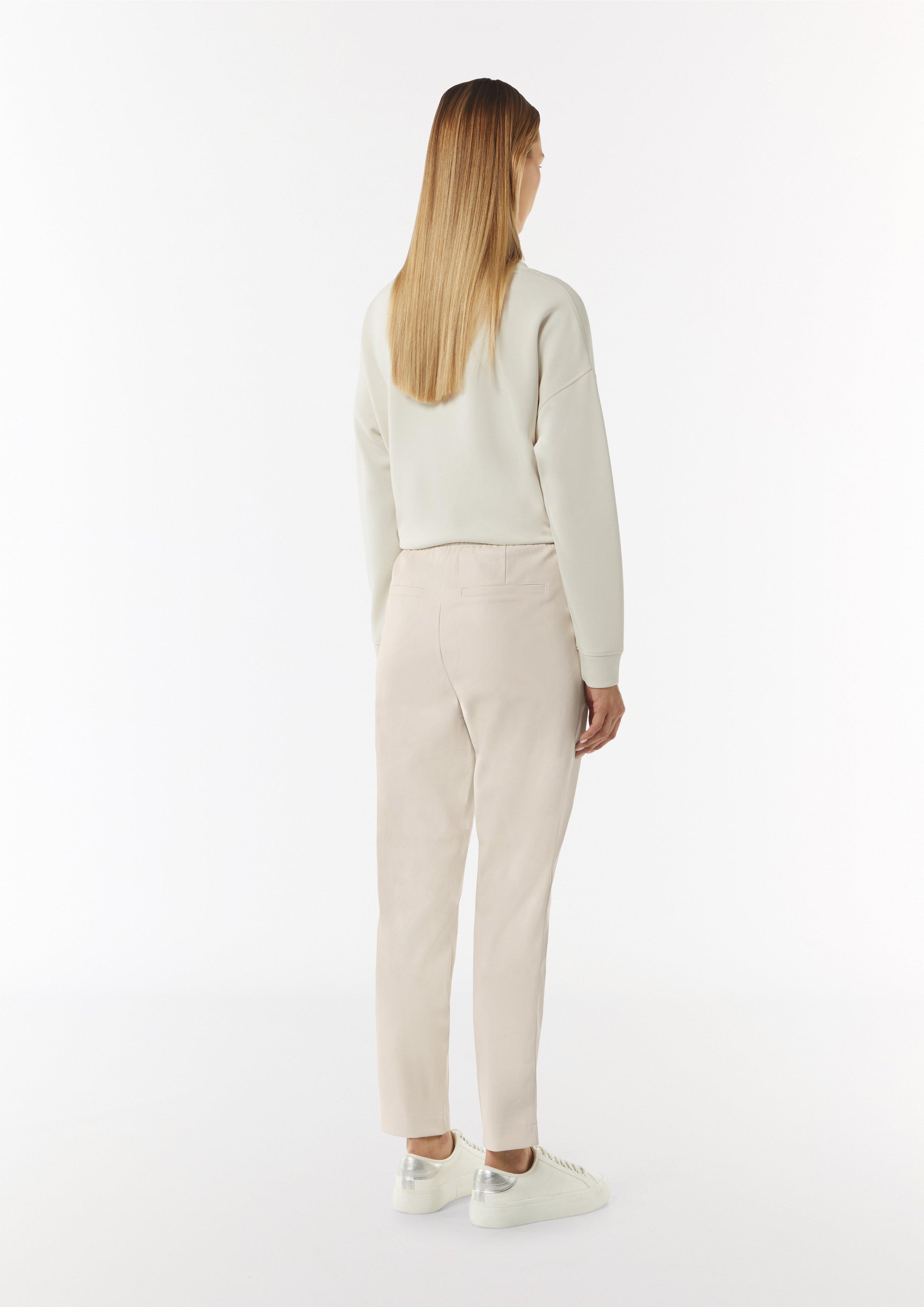 Joggpant aus Kunstleder - helles beige