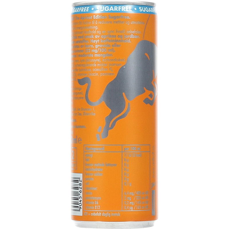 Red bull Red Bull 250 ml u/sukker Apricot edition