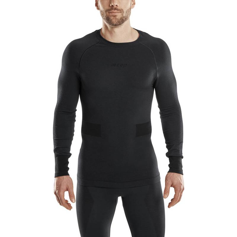 CEP Merino Base Shirt Skiing Longsleeve Skishirt Herren