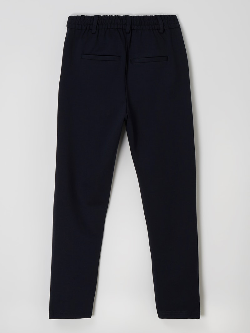 Schlupfhose mit Stretch-Anteil Modell 'Poptrash' in marineblau
