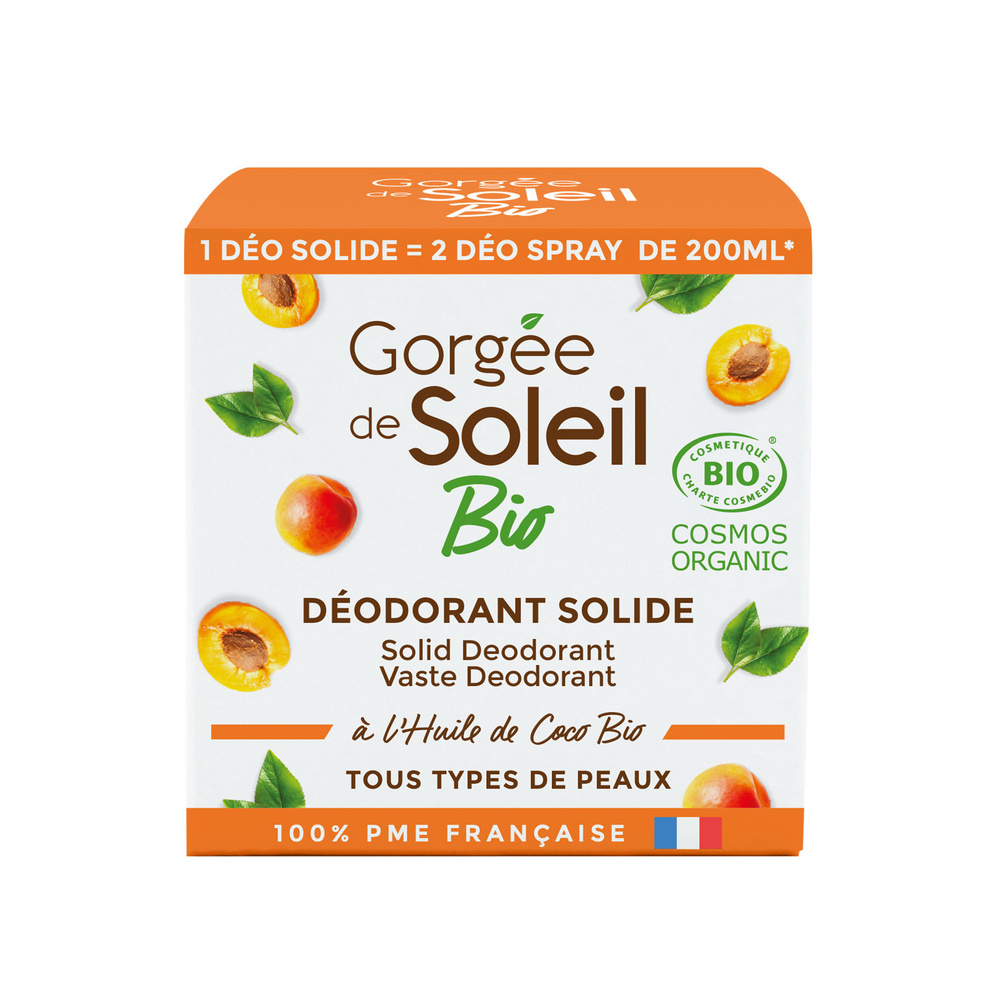 gorgée de soleil Déodorant solide - Certifié BIO COSMOS - 54 grammes Déodorant solide