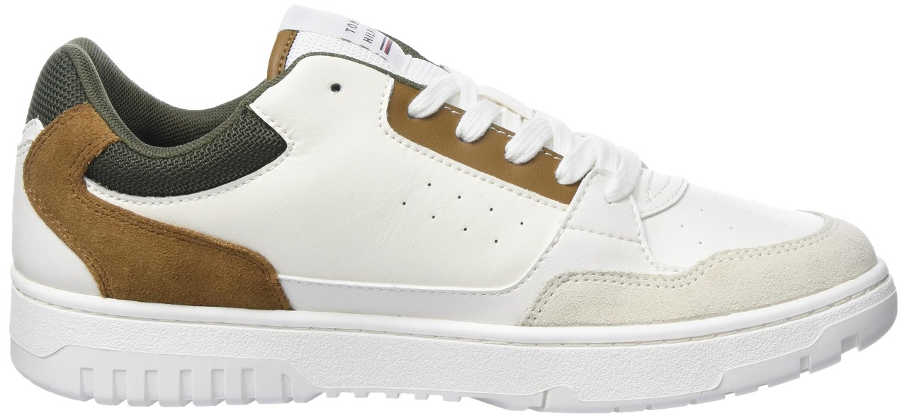 TOMMY HILFIGER Freizeit Schnürer weiss TH BASKET CORE RWB