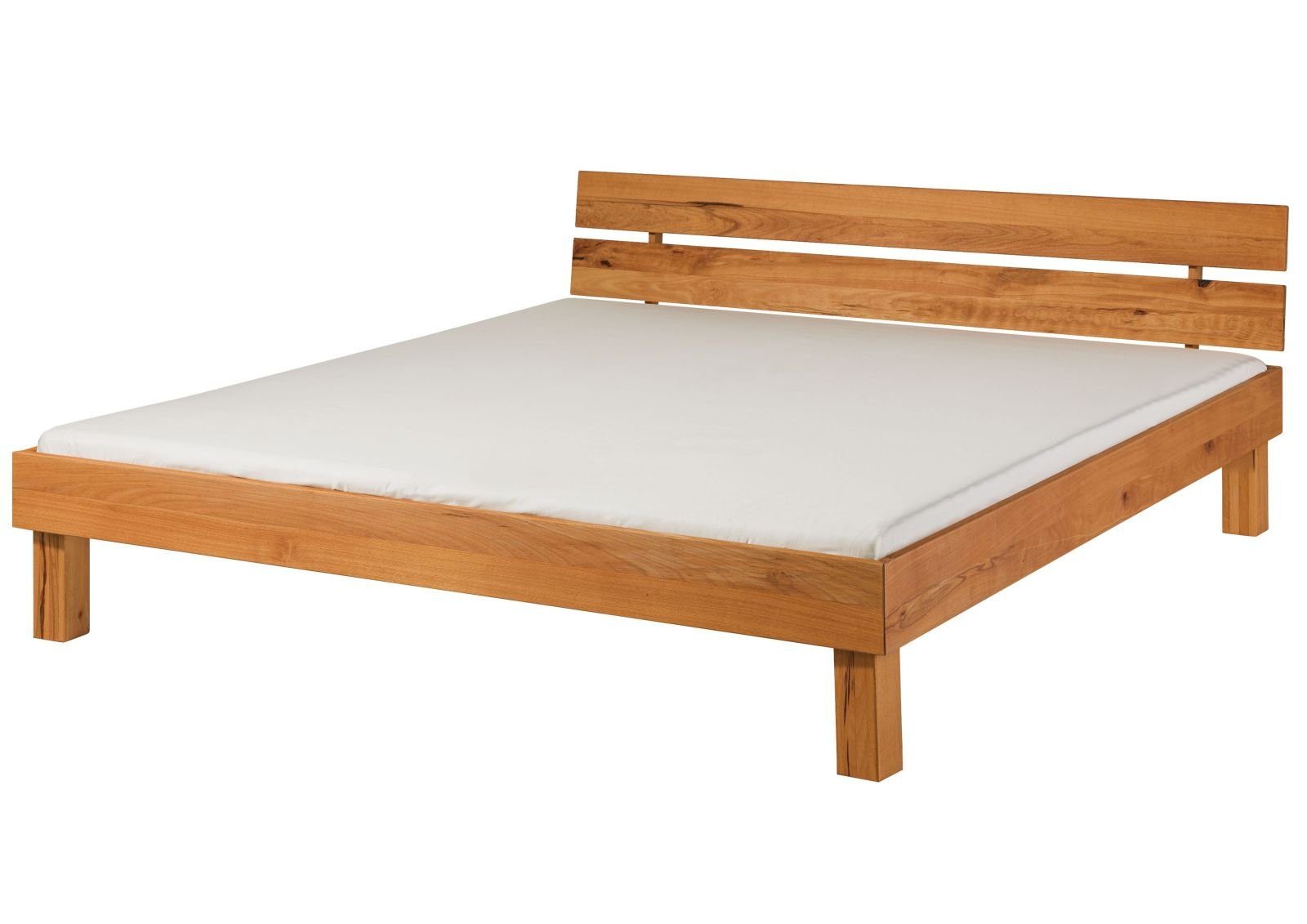 Massivmoebel24 Massivholzbett Bett Kernbuche 200x200x73 natur geölt TomMe #106