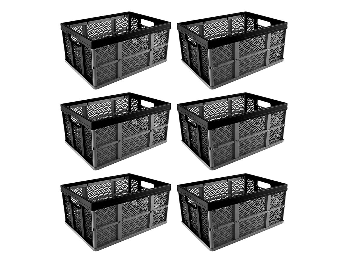 Sunware Square Basic 32 Liter Set von 6 Klappboxen
