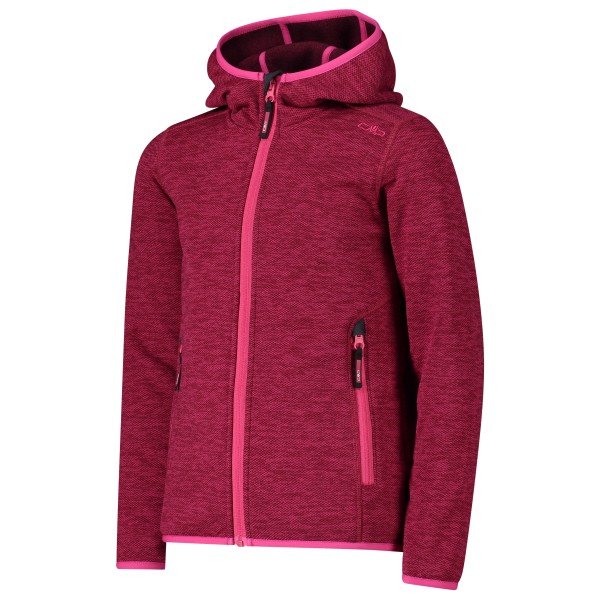 CMP - Girl's Jacket Fix Hood Jacquard Knitted 3H19825 - Fleecejacke